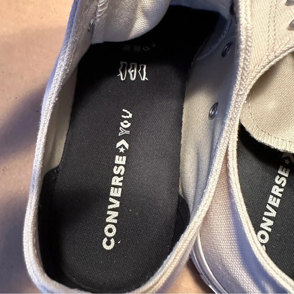 Custom Converse, tan, size women’s 10/men’s 8. They appear unworn. Unisex. - Picture 5 of 12